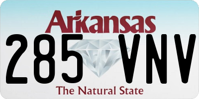 AR license plate 285VNV