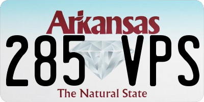 AR license plate 285VPS