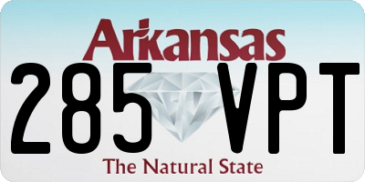 AR license plate 285VPT