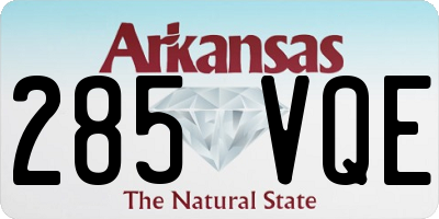 AR license plate 285VQE