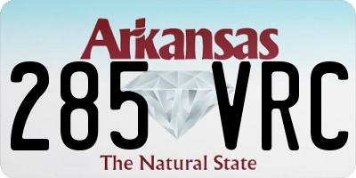 AR license plate 285VRC