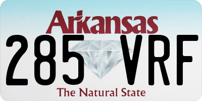 AR license plate 285VRF