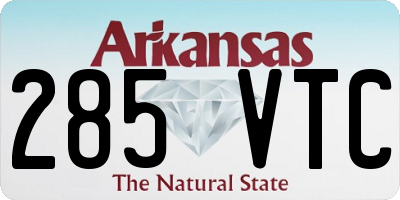 AR license plate 285VTC