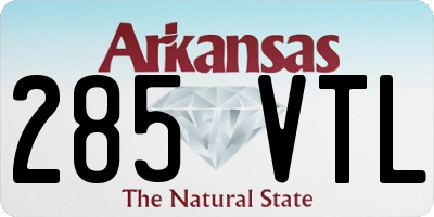 AR license plate 285VTL