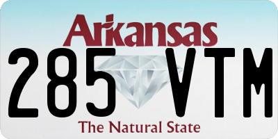 AR license plate 285VTM