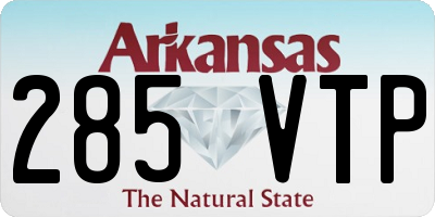 AR license plate 285VTP