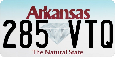AR license plate 285VTQ