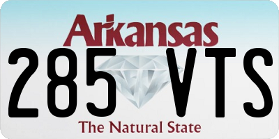 AR license plate 285VTS
