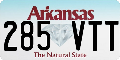 AR license plate 285VTT