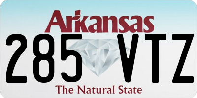 AR license plate 285VTZ