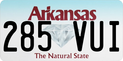 AR license plate 285VUI