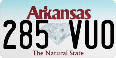 AR license plate 285VUO