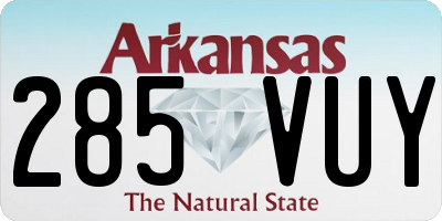 AR license plate 285VUY