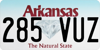 AR license plate 285VUZ