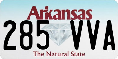 AR license plate 285VVA