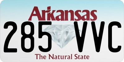 AR license plate 285VVC
