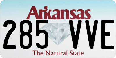 AR license plate 285VVE
