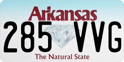 AR license plate 285VVG