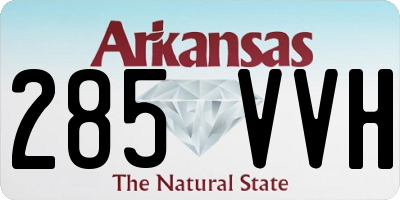 AR license plate 285VVH