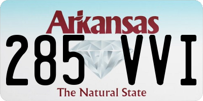 AR license plate 285VVI