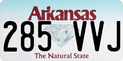 AR license plate 285VVJ