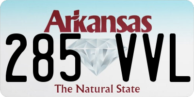 AR license plate 285VVL