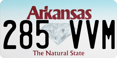 AR license plate 285VVM