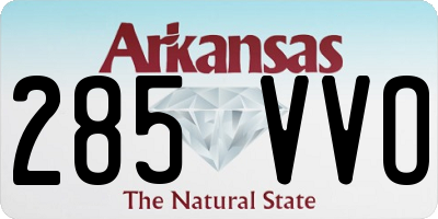 AR license plate 285VVO