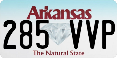 AR license plate 285VVP