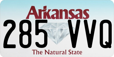 AR license plate 285VVQ