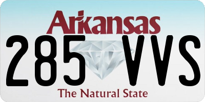 AR license plate 285VVS
