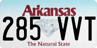 AR license plate 285VVT