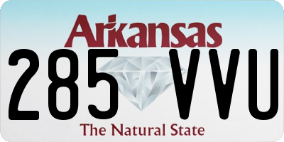 AR license plate 285VVU