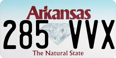 AR license plate 285VVX