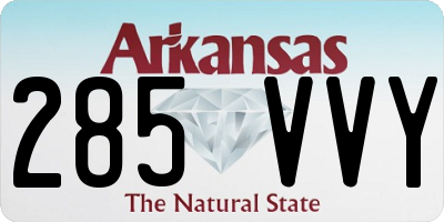 AR license plate 285VVY