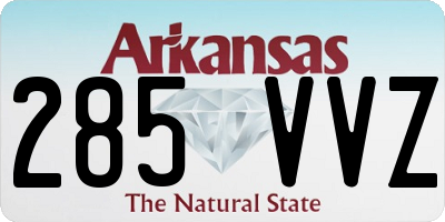 AR license plate 285VVZ