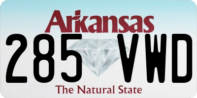 AR license plate 285VWD