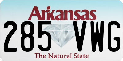 AR license plate 285VWG