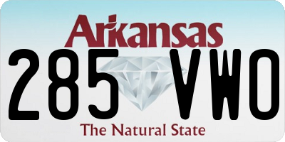 AR license plate 285VWO