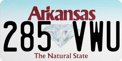 AR license plate 285VWU