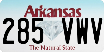 AR license plate 285VWV