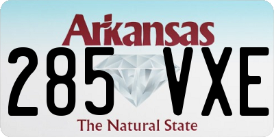 AR license plate 285VXE