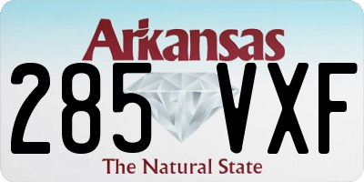 AR license plate 285VXF