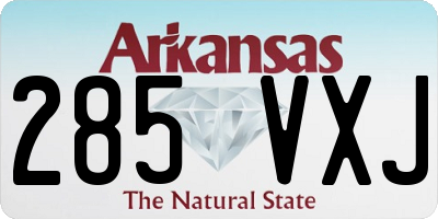 AR license plate 285VXJ