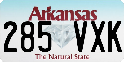 AR license plate 285VXK