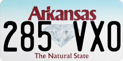 AR license plate 285VXO