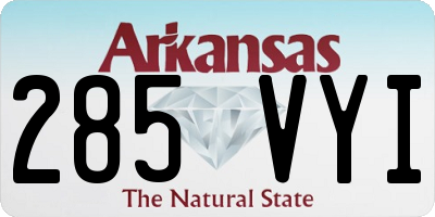AR license plate 285VYI