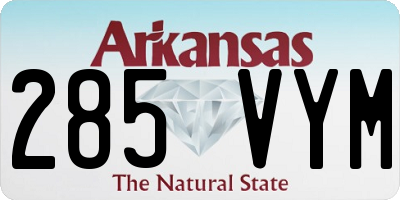 AR license plate 285VYM