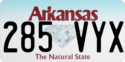 AR license plate 285VYX