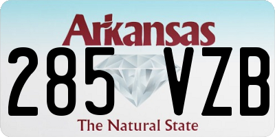 AR license plate 285VZB